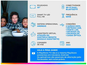 TV 32 Full HD Android Com Wifi📺